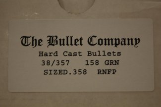 .38 cal, 158 grain pistol ammo